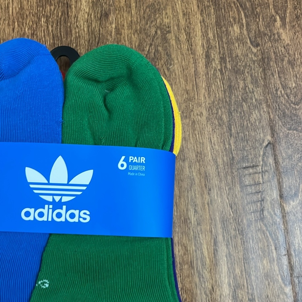 Adidas Originals Quarter Multi Sport Socks 6 Pack - Picture 3 of 17